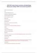 BSC2346 &lpar;Latest Human anatomy and physiology&colon;  Rasmussen College &vert;100&percnt; Correct Q & A graded A