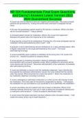 NR 224 Fundamentals Final Exam Questions and Correct Answers Latest Version 2023 2024 Guaranteed Success