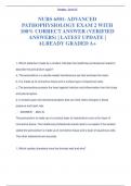 NURS 6501- ADVANCED  PATHOPHYSIOLOGY EXAM 2 WITH  100&percnt; CORRECT ANSWER &lpar;VERIFIED  ANSWERS&rpar; &vert; LATEST UPDATE &vert;  ALREADY GRADED A&plus;