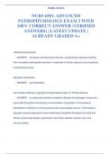 NURS 6501- ADVANCED  PATHOPHYSIOLOGY EXAM 3 WITH  100&percnt; CORRECT ANSWER &lpar;VERIFIED  ANSWERS&rpar; &vert; LATEST UPDATE &vert;  ALREADY GRADED A&plus;