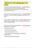  KIM EXAM 1 MAN 3600 Questions And Answer