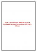 AQA A-level Physics 7408/3BB Paper 3BB June 2023 Mark Scheme