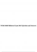 NURS 6660 Midterm Exam 2023 Question and Answers.