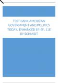 Test Bank American Government and Politics Today, Enhanced Brief, 11e by Schmidt.docx