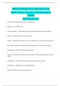  Bundle of HOSA Nutrition Practice tests &vert;Questions with 100&percnt; Correct Answers &vert; Verified &vert; Latest Update 2024 Graded A&plus;
