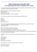 NR 661 Cardiovascular (Latest 2023 - 2024) New Full Questions and Answers ( Included ) 100% Correct