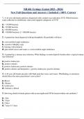 NR 661 Urology (Latest 2023 - 2024) New Full Questions and Answers ( Included ) 100% Correct