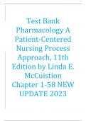 Test Bank Pharmacology A Patient-Centered Nursing Process Approach, 11th Edition by Linda E. McCuistion Chapter 1-58 NEW UPDATE 2023