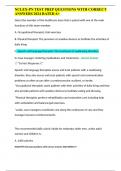 NCLEX-PN TEST PREP QUESTIONS WITH CORRECT ANSWERS 2024 RATED A&plus;