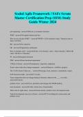 Scaled Agile Framework / SAFe Scrum Master Certification Prep (SSM) Study Guide Winter 2024