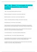 MKT 100 - Week 1-5 concepts & metrics &lpar;midterm&rpar; Questions and Correct Answers