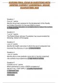 NUR2868 FINAL EXAM 50 QUESTIONS WITH VERIFIED CORRECT ANSWERS&sol;A&plus; GRADE GUARANTEED 2024