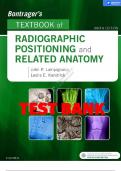 BONTRAGER’S TEXTBOOK OF RADIOGRAPHIC POSITIONING AND RELATED ANATOMY, 9TH & 10TH EDITION LAMPIGNANO TEST BANK
