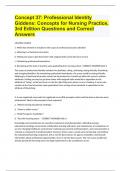 Concept 37 Professional Identity Giddens Concepts for Nursing Practice, 3rd Edition Questions