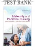 Test Bank for Maternity and Pediatric Nursing 4th Edition by Susan Ricci , Theresa Kyle , Susan Carman ISBN:9781975139766 Chapter 1-51| Complete Guide A+