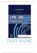 Test Bank for LPN to RN Transitions 5th Edition by Lora Claywell ISBN:9780323697972 Chapter 1-18 | Complete Guide A+