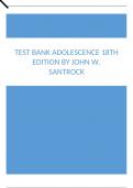 Test Bank Adolescence 18th Edition by John W. Santrock.docx