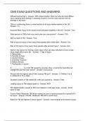 CBIS EXAM QUESTIONS AND ANSWERS