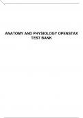 ANATOMY AND PHYSIOLOGY OPENSTAX TEST BANK, Q & A