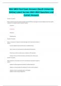 NSG 5003 Final Exam Answers &lpar;South University Online&rpar; Latest Version 2023 2024 Questions and Correct Answers