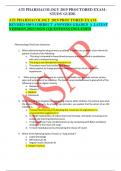ATI PHARMACOLOGY 2019 PROCTORED EXAMREVISED 100&percnt;CORRECT ANSWERS GRADED A LATEST VERSION 2023 &lbrack;NGN &rsqb; QUESTIONS INCLUDED