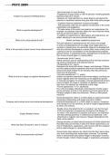PSYC-290N LIFESPAN DEVELOPMENT EXAM QUESTIONS WITH 100% CORRECT MARKING SCHEME