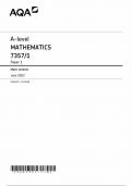AQA A LEVEL MATHEMATICS PAPER 1 JUNE  MARK SCHEME 2023 (7357-1) (1)
