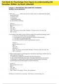 Test Bank Psychology From Inquiry to Understanding 5th Canadian Edition by Scott Lilienfeld&vert;Complete