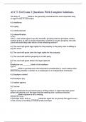 ACCT 324 Exam 2 Questions With Complete Solutions.