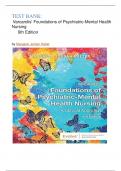 Test bank: Varcarolis' Foundations of Psychiatric-Mental Health Nursing 9th Edition (  Margaret Jordan Halter,2024)latest solution