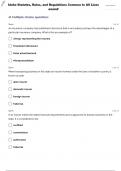 IDAHO STATUTES&comma; RULES&comma; AND REGULATIONS COMMON TO ALL LINES TEST 2 QUESTIONS WITH 100&percnt; CORRECT ANSWERS