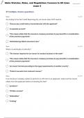 IDAHO STATUTES&comma; RULES&comma; AND REGULATIONS COMMON TO ALL LINES TEST 3 QUESTIONS WITH 100&percnt; CORRECT ANSWERS
