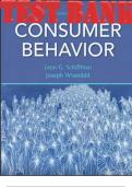 TEST BANK for Consumer Behavior 11th Edition by Leon Schiffman, Joseph Wisenblit. ISBN-13 978-0132544368. (Complete 16 Chapters)