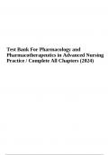 Teat Bank For Pharmacotherapeutics in Advanced Nursing Practice / Complete All Chapters (2024)