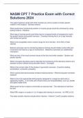 COMBINED  NASM CPT 2023-2024 Exam Study Questions and Answers Graded A 2024