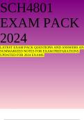 SCH4801 EXAM PACK 2024 