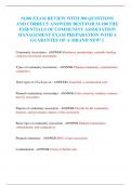 M-100 THE ESSENTIALS OF COMMUNITY ASSOCIATION MANAGEMENT EXAMS BUNDLE 2024 LATEST VERSIONS WITH 600&plus; QUESTIONS AND CORRECT VERIFIED ANSWERS WITH RATIONALES &sol; M100 EXAM WITH ANSWERS &lpar;BRAND NEW&excl;&excl;&rpar;