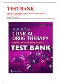 Test bank for abrams clinical drug therapy rationales for nursing practice 12th edition geralyn frandsen final copy 2023-2024 Latest Update