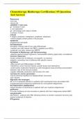 Chemotherapy Biotherapy Certification &vert; 95 Questions And Answers