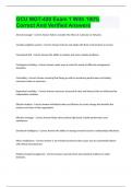 GCU MGT-420 Exam 1 With 100&percnt; Correct And Verified Answers