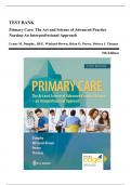 Test Bank - Primary Care-The Art and Science of Advanced Practice Nursing, 5th Edition (Dunphy, 2019) | All Chapters
