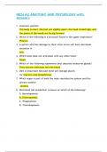 HESI A2 ANATOMY AND PHYSIOLOGY with Answers