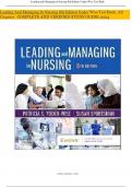 Leading And Managing In Nursing 8th Edition Yoder Wise Test Bank, All Chapters COMPLETE AND VERIFIED STUDY GUIDE 2024