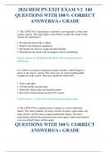 2024 HESI PN EXIT EXAM V2 140  QUESTIONS WITH 100&percnt; CORRECT  ANSWERS&sol;A&plus; GRADE