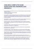 C836 WGU COMPLETE EXAM QUESTIONS AND ANSWERS 2024 GRADED A