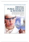 Dental Public Health and Research 4th Edition Test Bank