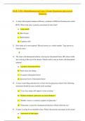 NUR 2356 Multidimensional Care I Exam Questions and correct Answers.