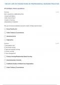NR 351 TRANSITIONS IN PROFESSIONAL NURSING  EXAM B QUESTIONS WITH 100% SOLVED SOLUTIONS| VERIFIED ANSWERS