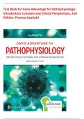Test Bank for Davis Advantage for Pathophysiology: Introductory Concepts and Clinical Perspectives, 2nd Edition, Theresa Capriotti