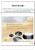 TEST BANK: Bontrager's Textbook of Radiographic Positioning and Related Anatomy 10th Edition  By John Lampignano MEd RT(R) (CT) (Author), Leslie E. Kendrick MS RT(R)(CT)(MR)/ All Chapters/ ISBN-13 978-0323653671 /Complete Guide/Instant Download…